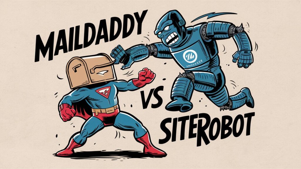 MailDaddy Mailing Autoresponders VS SiteRobot AI – True AI Page Builder